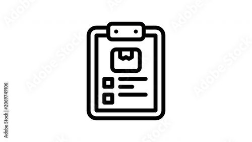 list minimalist stroke animation