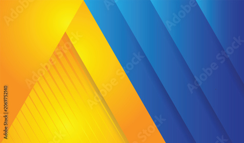 blue yellow gradient and modern abstract background template design
