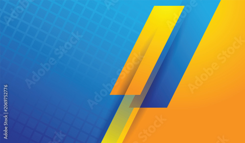 blue yellow gradient and modern abstract background template design