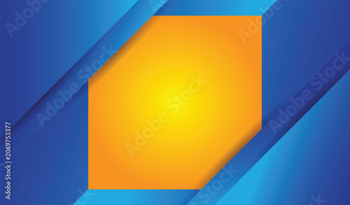 blue yellow gradient and modern abstract background template design