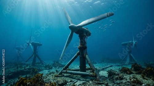 wind turbine in the sea
