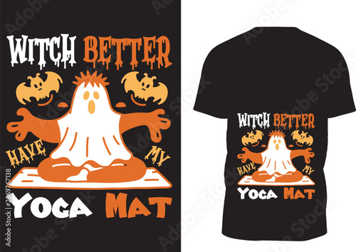 Halloween merchandise design, print on demand,  Halloween T-Shirt design