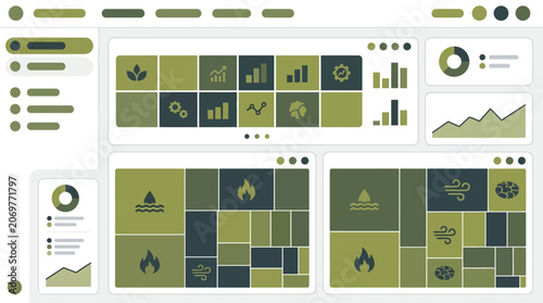 ESG Risk Analytics Dashboard with Sustainability Treemap, Climate Metrics and Green Finance Data