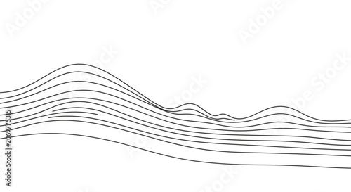 Photos Wavy lines in a pattern.