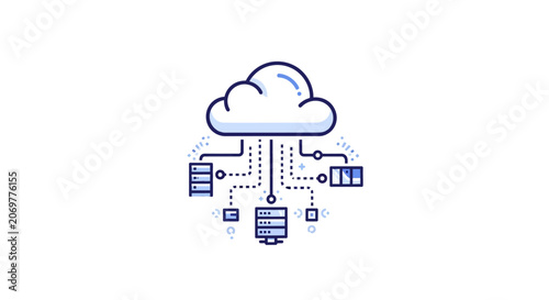 Cloud Computing Network System Storage.