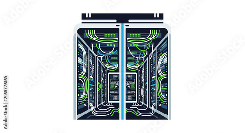 Closeup of electronic circuit board.