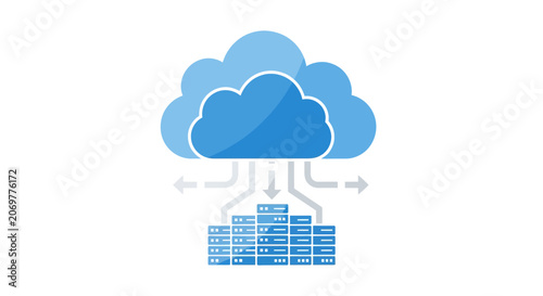 Cloud Computing Server Network System.