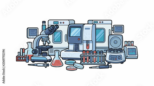 Science laboratory equipment and technology.