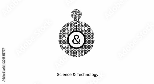 Science Technology Logo Design Element.