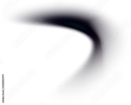 Bilde på lerret Dark reverse j-hook shape blur overlay for hook j-shape reverse curl mirror turn
