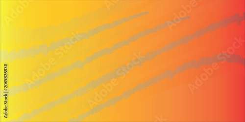Obraz na plátně Smooth Yellow to Red Gradient Background with Subtle Textured Diagonal Lines