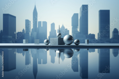 The concept of organizational stability using an abstract structural foundation.