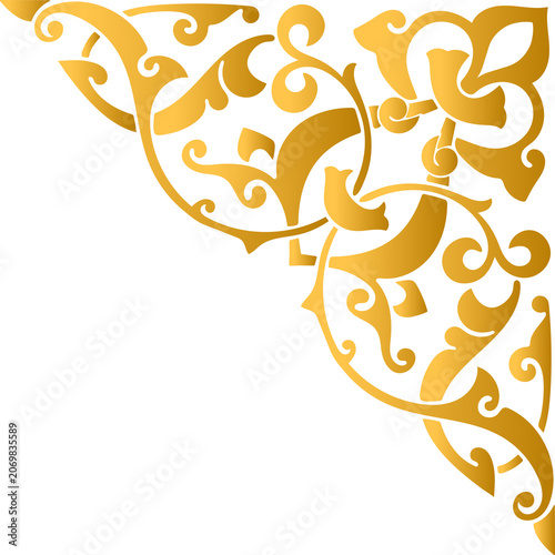 abstract floral background with butterflies