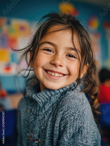 Smiling School Girl