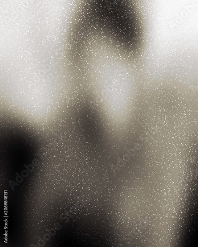 Fotografija vertical abstract shape brown with vintage old noise effect, round glitter bokeh background