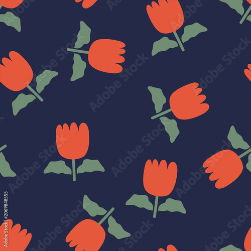 Seamless tiny floral pattern with hand-drawn botanical elements ideal for textile design fashion wallpaper and home decor high-quality background for professional branding