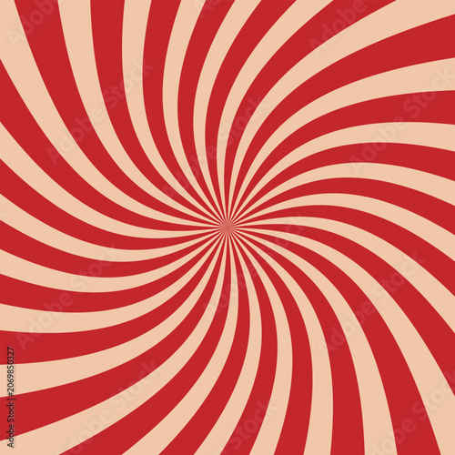 Red and Cream Swirling Background with Retro Feel abstract