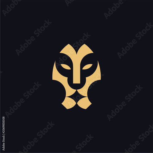 Scary Halloween wolf face mask illustration with evil monster skull cartoon design