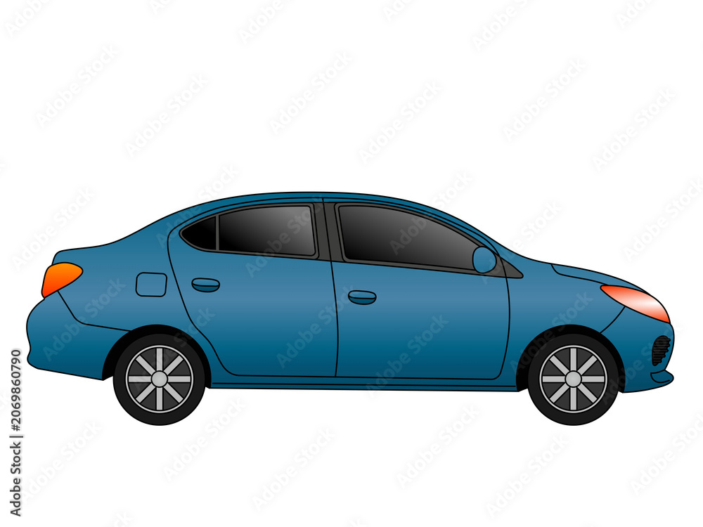 Fototapeta premium creative illustration of a car