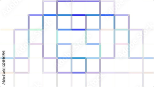 Minimal Geometric Abstract Background with Transparent Square Grid