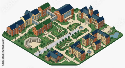 Fotografie Campus Architecture Plan View.