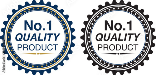 No.1 Quality Product Badge Set