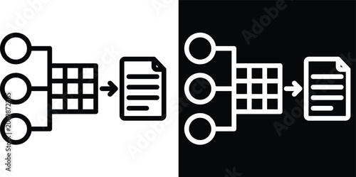 Foto embedding Two-tone version in black and white background