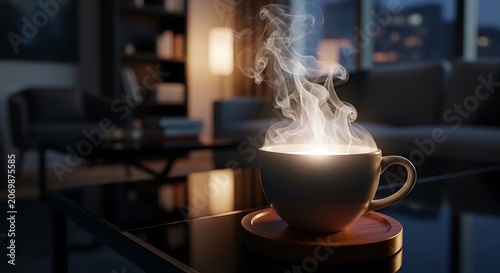 Steaming Cup of Coffee.