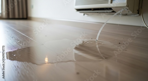 Water Damage on Floor.