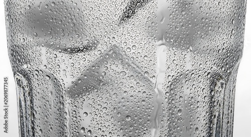 Water Droplets on Glass.