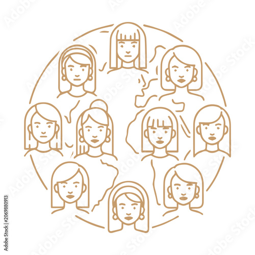 Diverse Female Community
