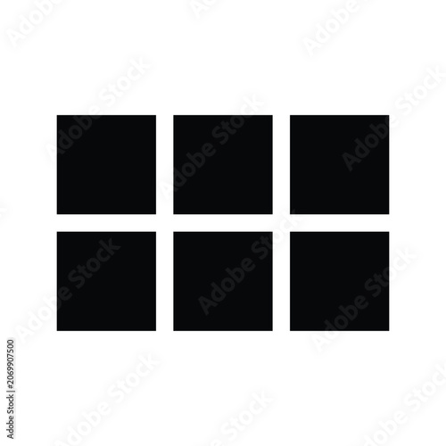 six empty squares layout