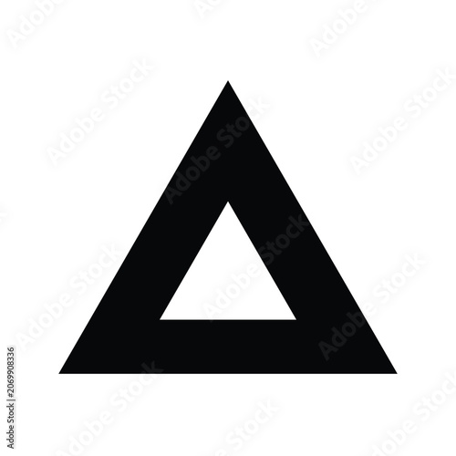 geometric triangle pattern icon