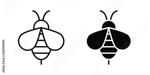 Billede på lærred Bee Icon