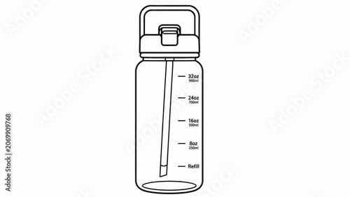 Black and white line icon of a vertical rectangular storage container or box