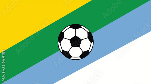 A traditional soccer ball with its iconic black and white pentagonal and hexagonal pattern, perfectly centered and ready for play.