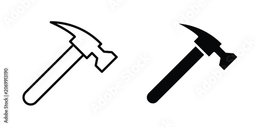 Tableau sur toile Hammer Icon