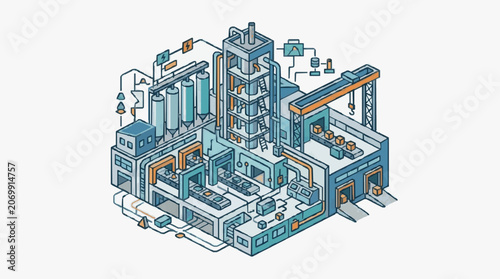 Industrial Manufacturing Pipeline Complex.