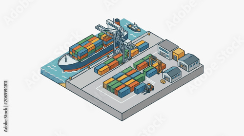 Industrial Manufacturing Assembly Line Setup.