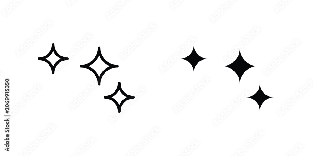 Fototapeta premium Magic stars icon