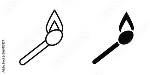 Fotografie matchstick icon