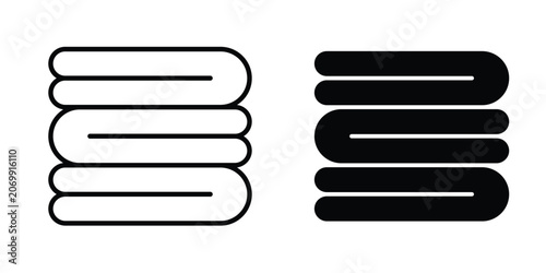 Canvas-taulu Neat fold clothes icon