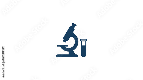 Minimal Science Lab Equipment Vector Icon