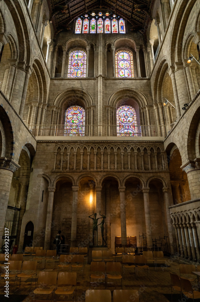 Obraz premium interior design and religious decoration of Ely Cathedral, England