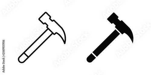 Tableau sur toile Hammer icon