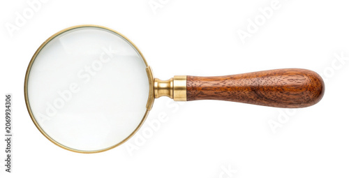 Photos antique magnifying glass png wooden handle magnifying glass cutout classic isola