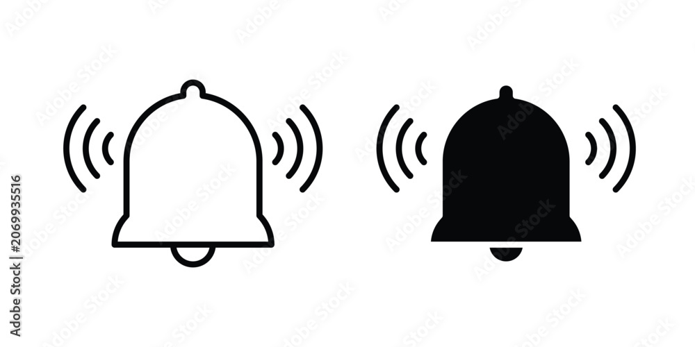 Fototapeta premium Ringing bell icon