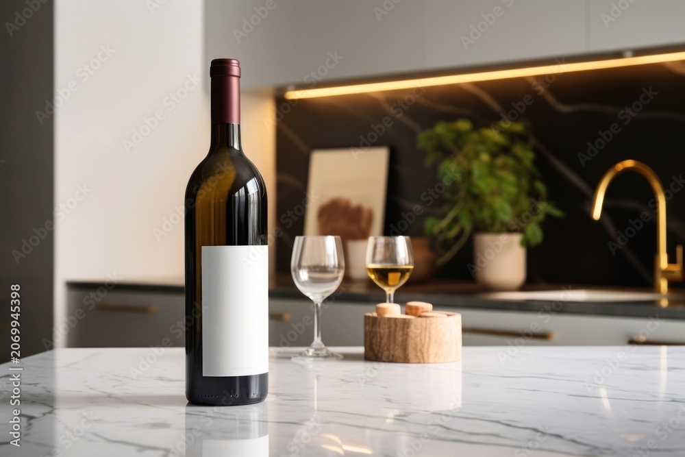 Obraz premium Wine kitchen bottle drink.