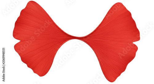 Vibrant Red Butterfly Wings Isolated on Transparent Background for Design