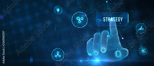 Business, Technology, Internet and network concept. Digital Marketing content planning advertising strategy concept. 3d illustration
